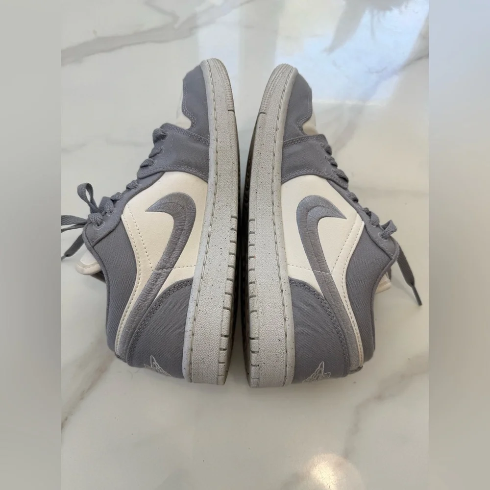 Nike  Air Jordan 1 low SE light steel Gray white Sneakers - Picture 5 of 9